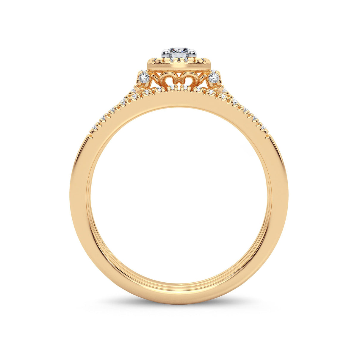14K 0.33CT Diamond Bridal Ring