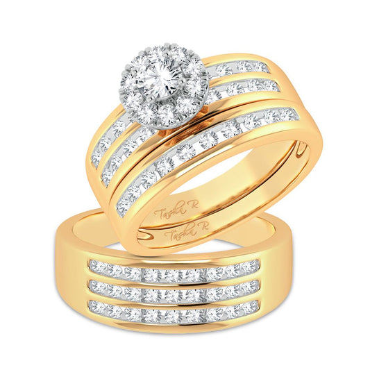 14K 1.62ct Diamond Trio Set