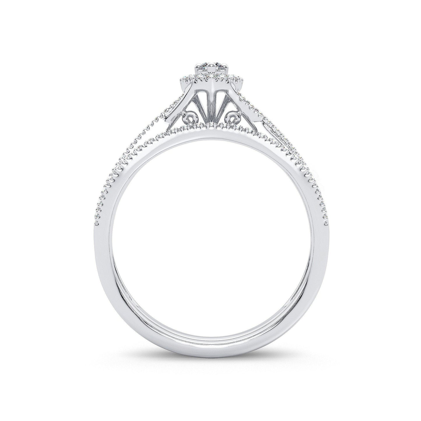 14K 0.34CT Diamond Bridal Ring