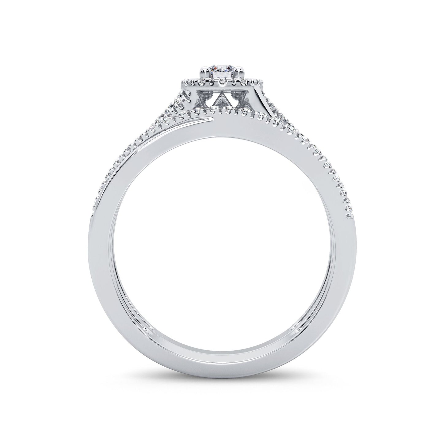 14K 0.33CT Diamond Bridal Ring