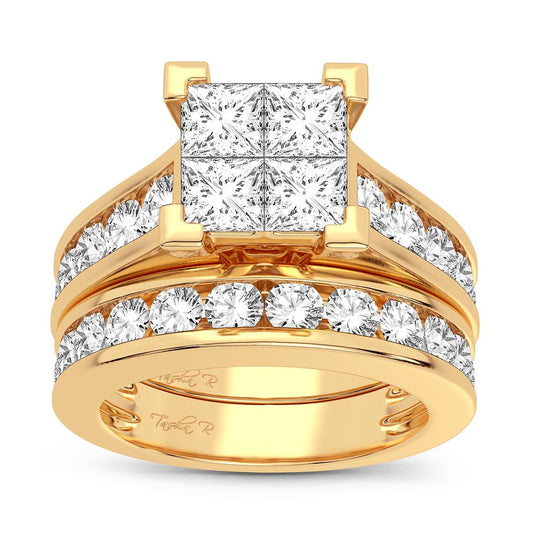 14K 3.02CT Diamond Bridal Ring