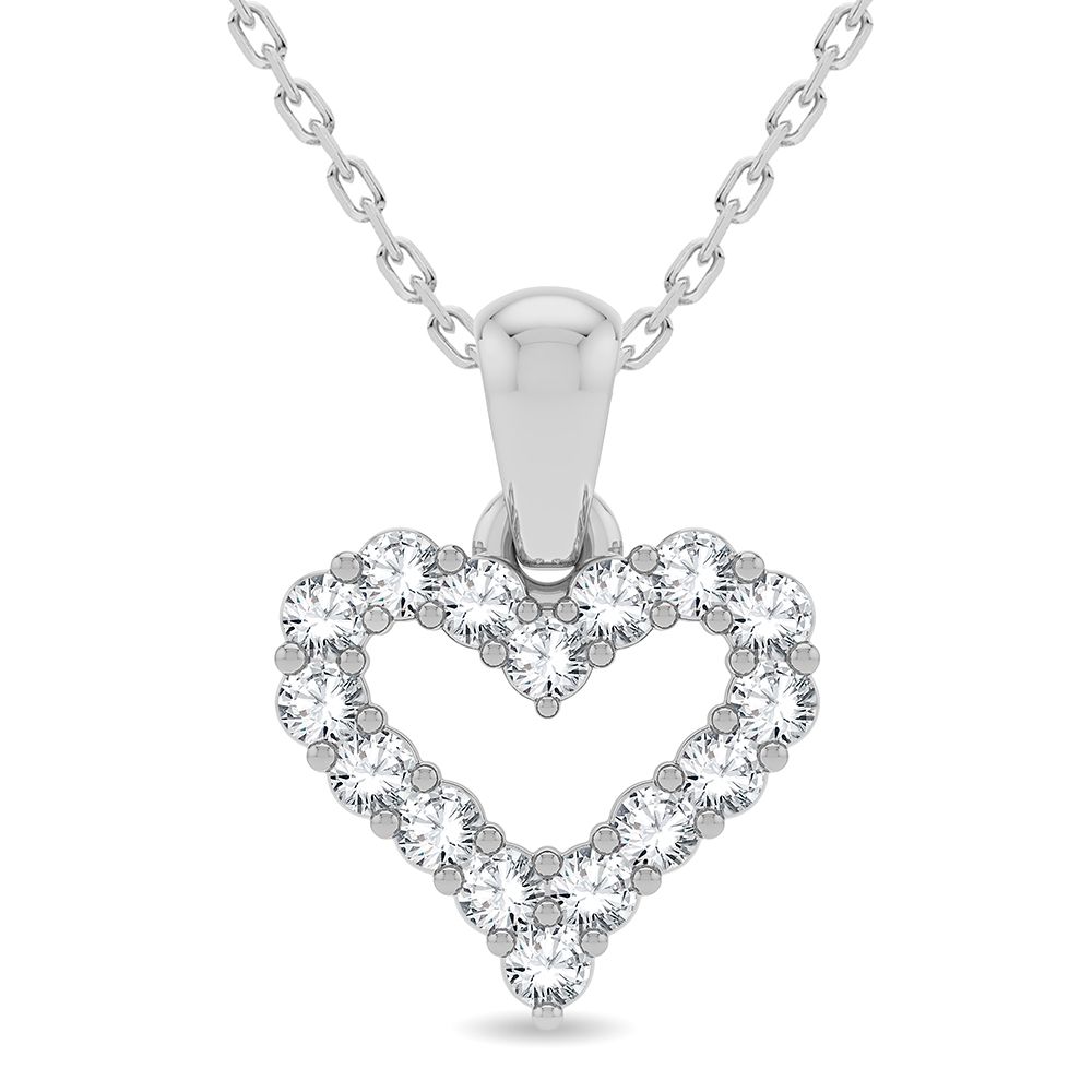 14K 0.25CT Diamond Pendant