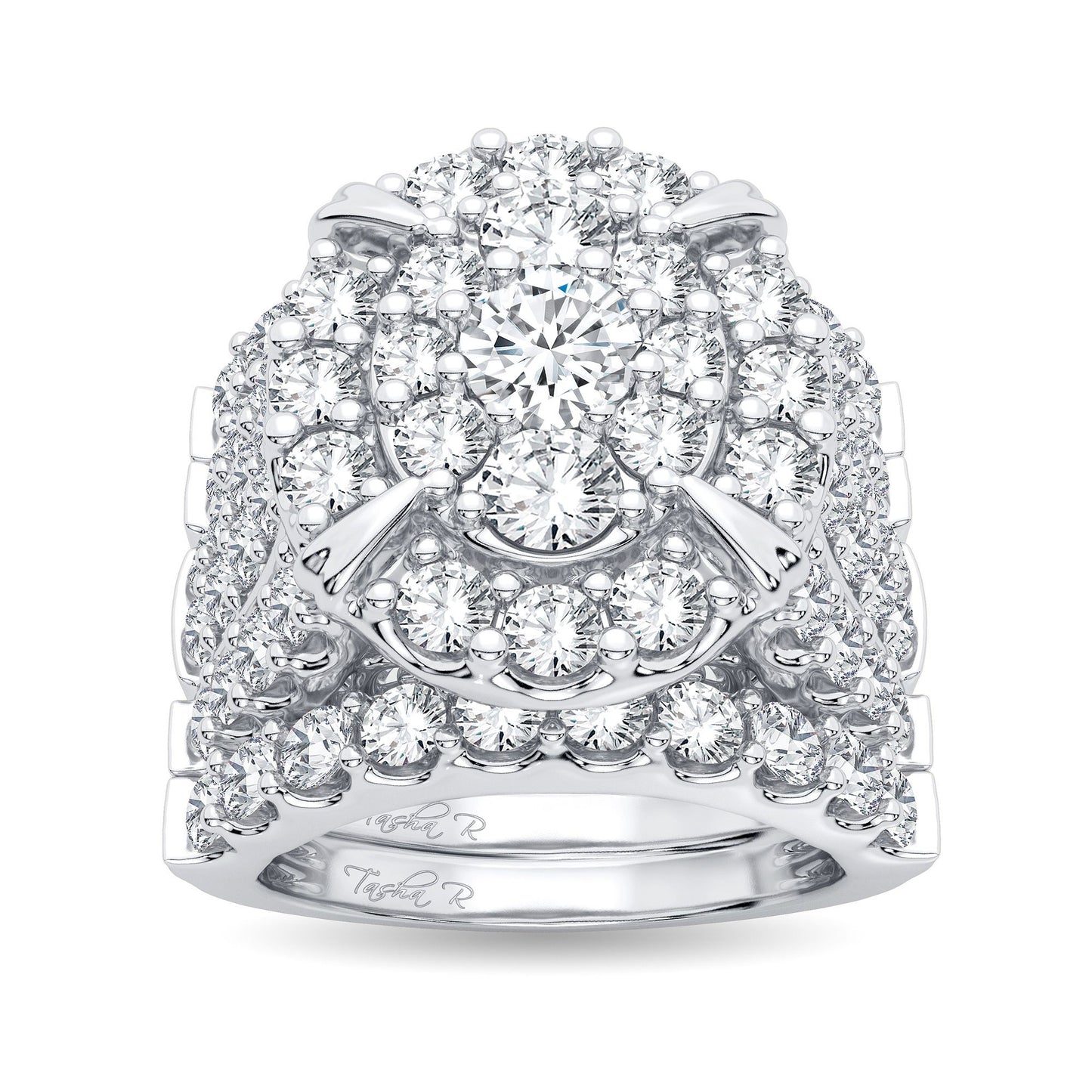 14K 5.00CT Diamond Bridal Ring