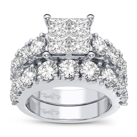14K 4.03CT Diamond Bridal Ring