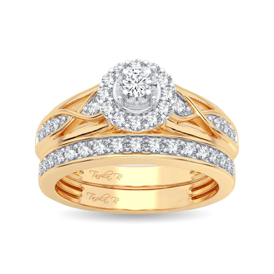 14K 0.54CT Diamond Bridal Ring
