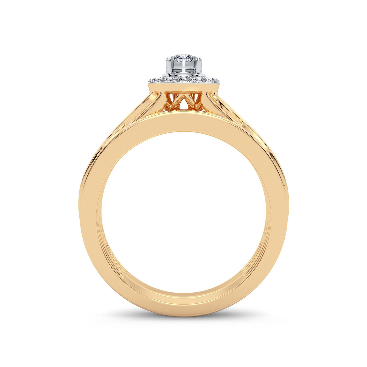 14K 0.54CT Diamond Bridal Ring