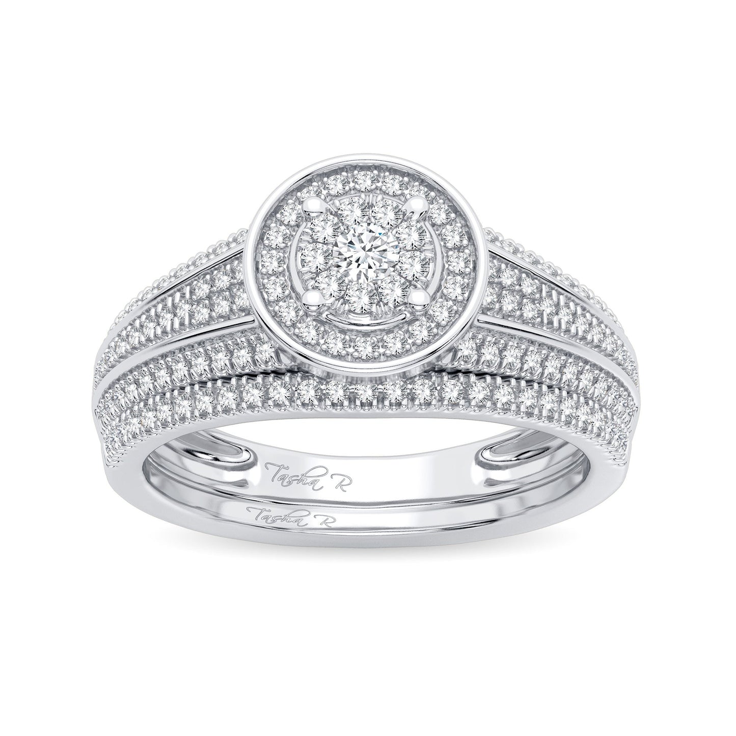 14K 0.38CT DIAMOND BRIDAL RING