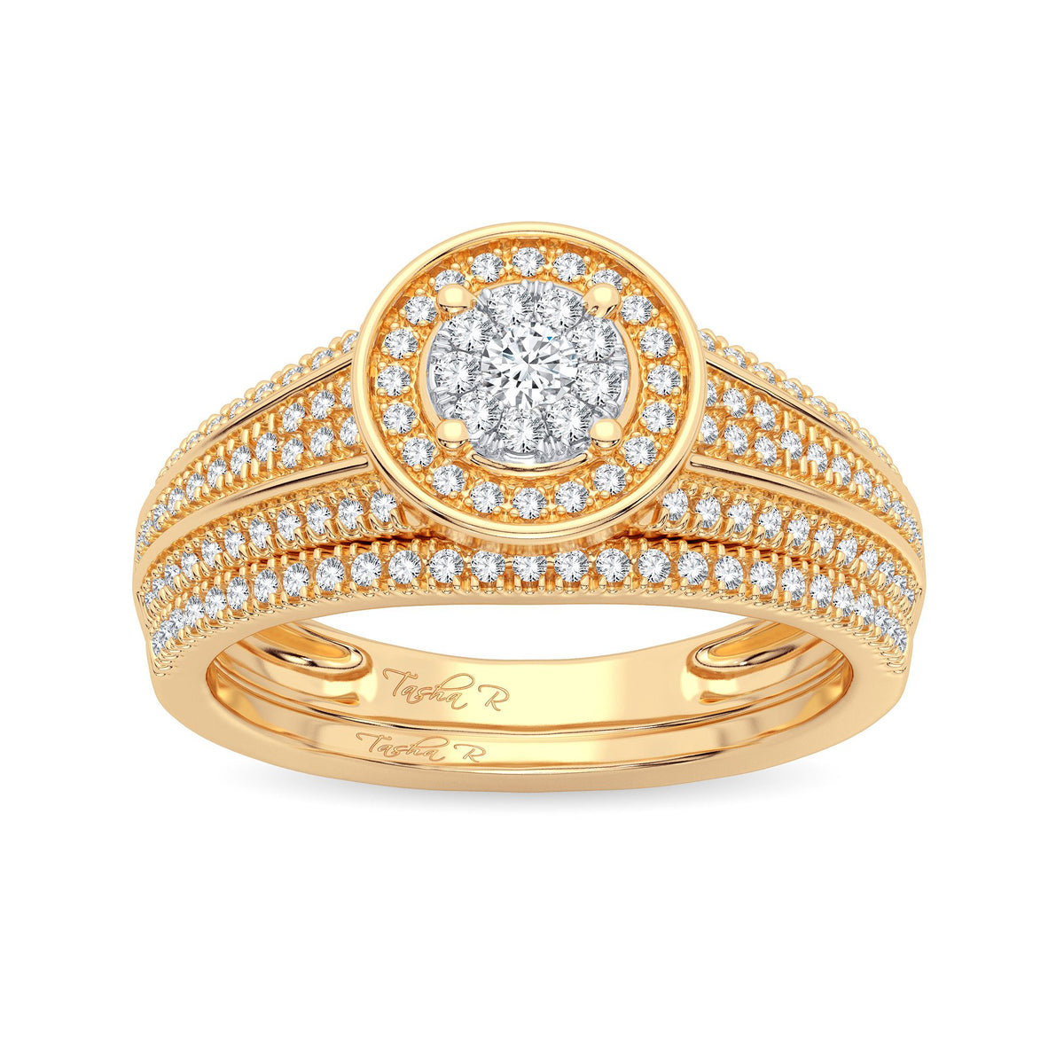 14K 0.38CT DIAMOND BRIDAL RING