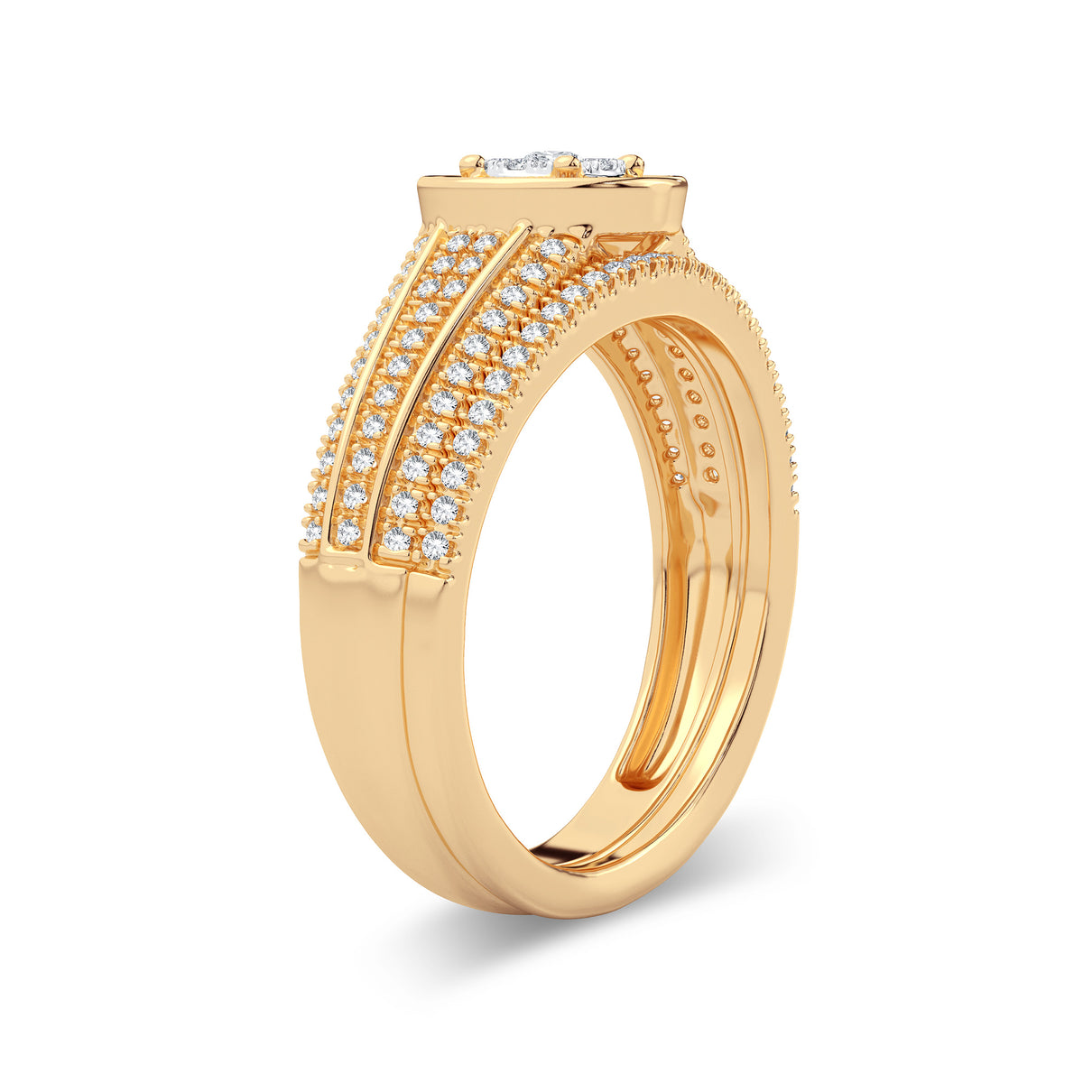 14K 0.38CT DIAMOND BRIDAL RING