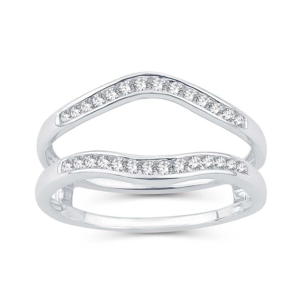 14K 0.25CT Diamond RING GUARD