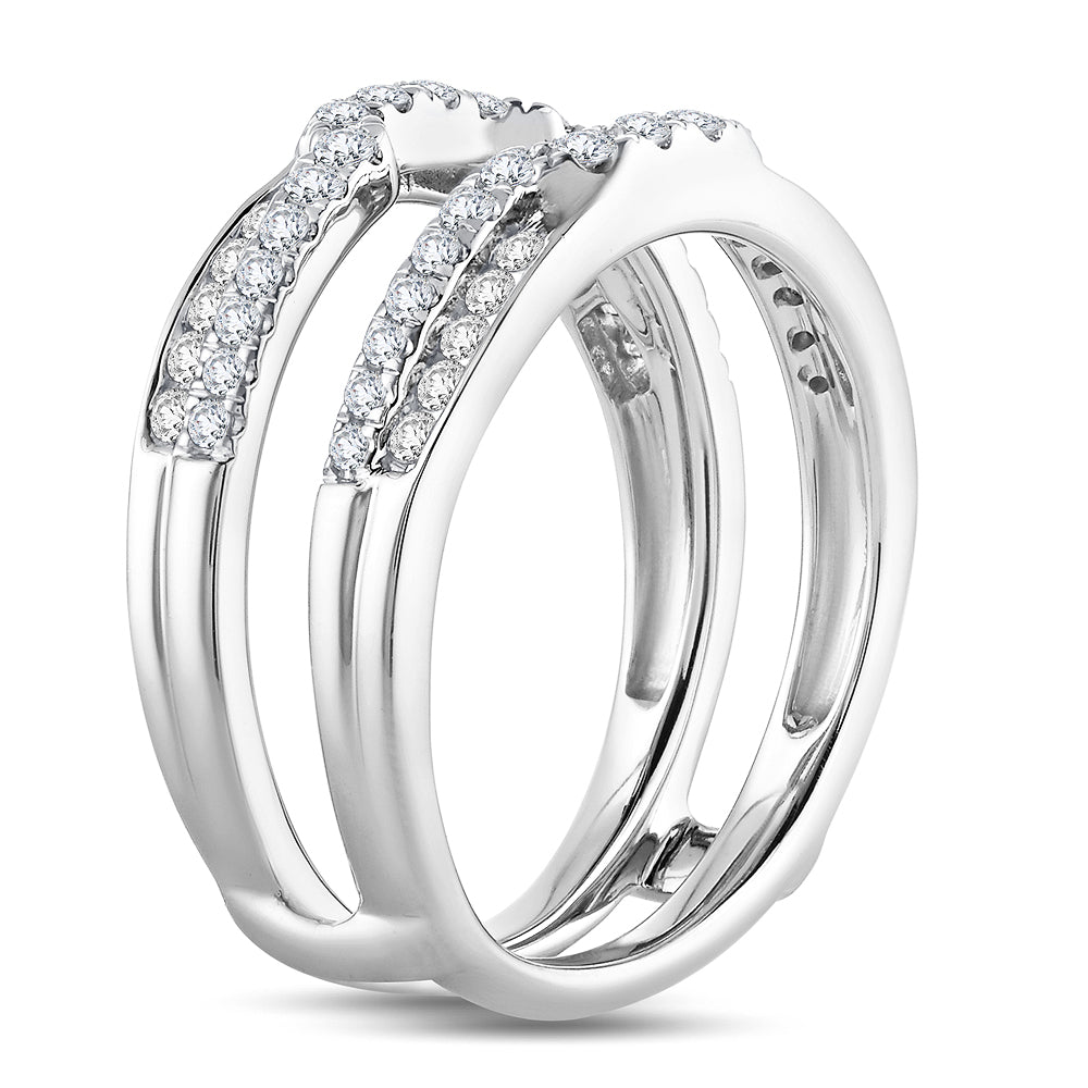 14K 0.50CT Diamond RING GUARD