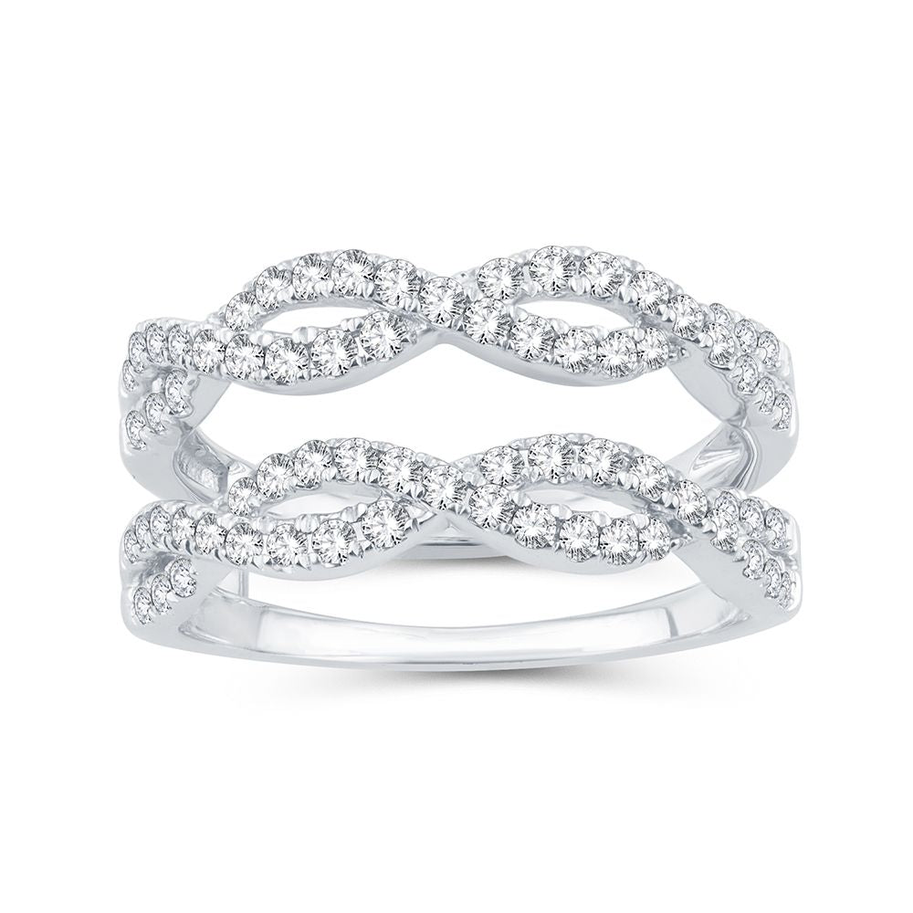 14K 0.75CT Diamond RING GUARD