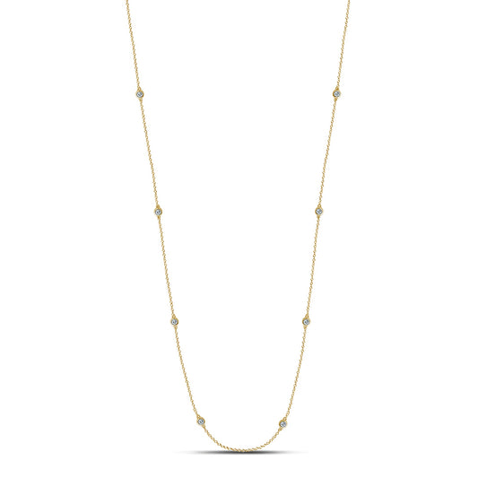 14K 0.30CT Diamond CHAIN