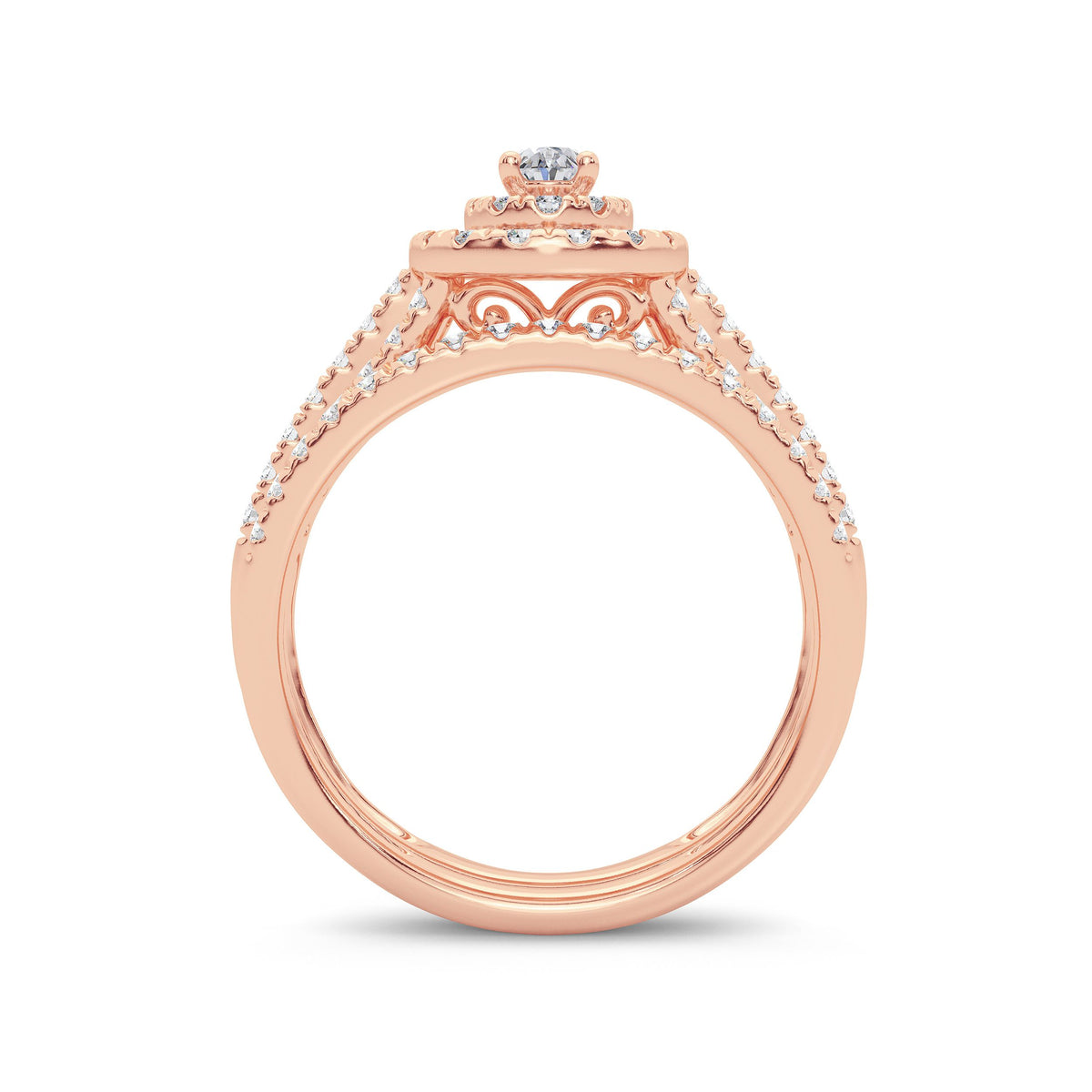 14K 1.00ct Diamond Bridal Ring