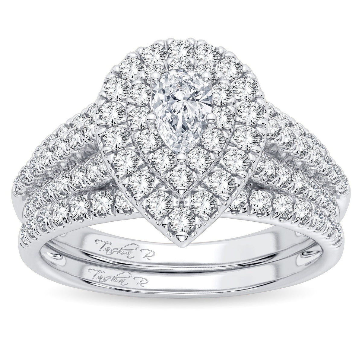14K 1.00ct Diamond Bridal Ring