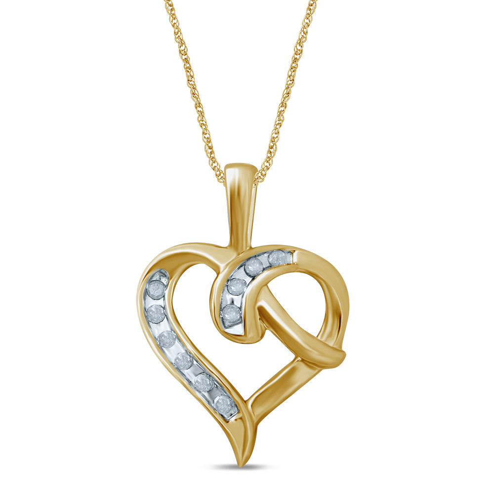 10K 0.08CT Diamond Pendant