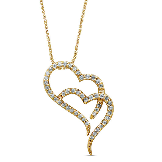 10K 0.32CT Diamond Pendant