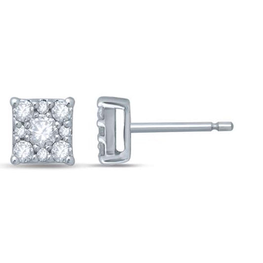 14K 0.37CT Diamond Earring