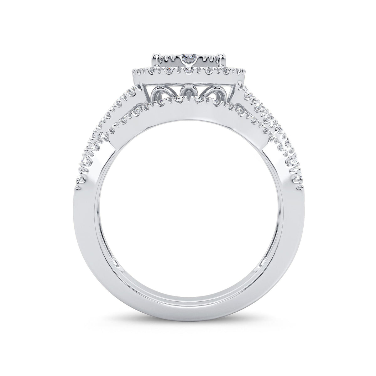 14K 1.00CT Diamond Bridal Ring