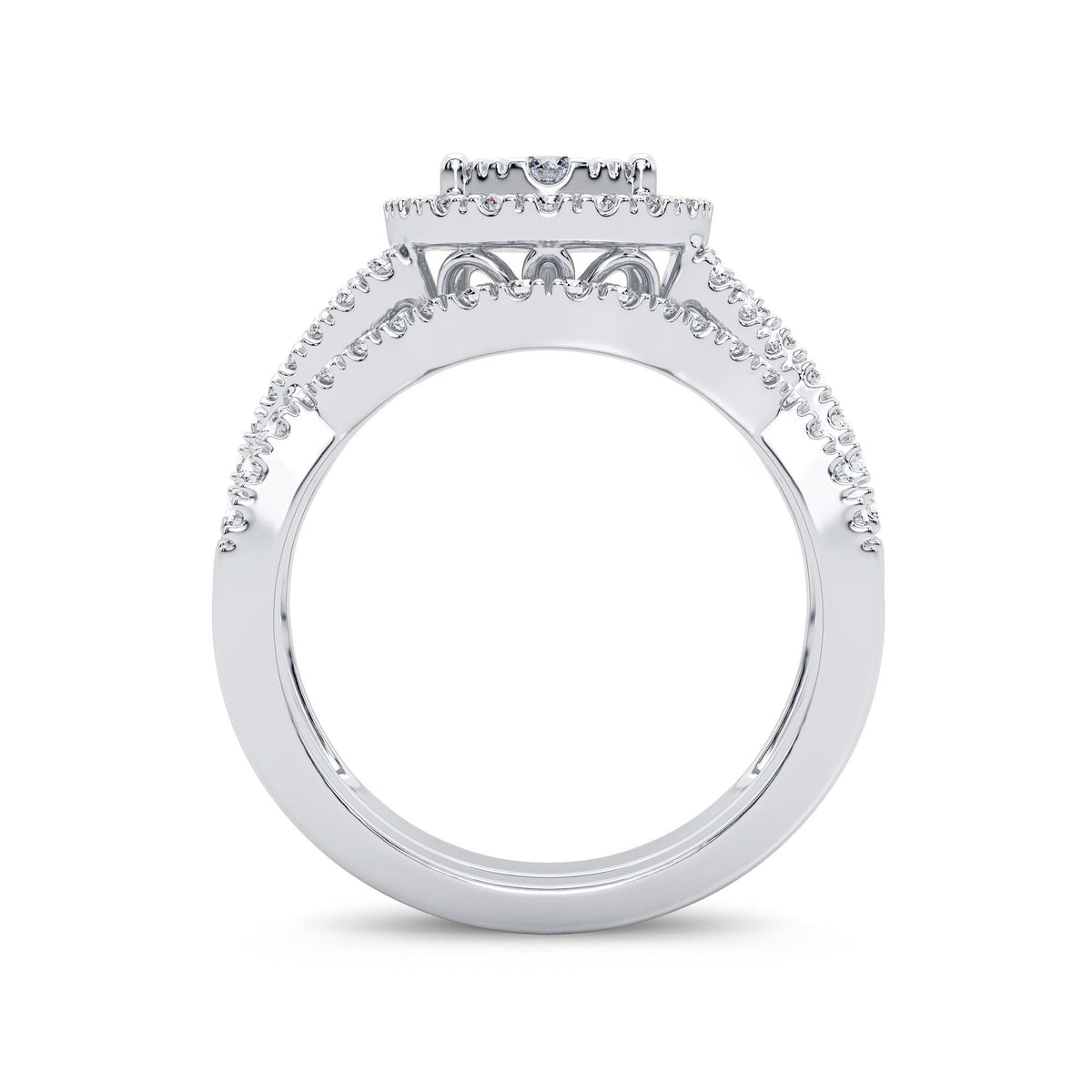 14K 1.00CT Diamond Bridal Ring