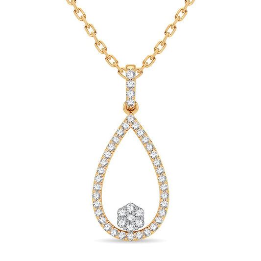 14K 0.05CT Diamond Pendant