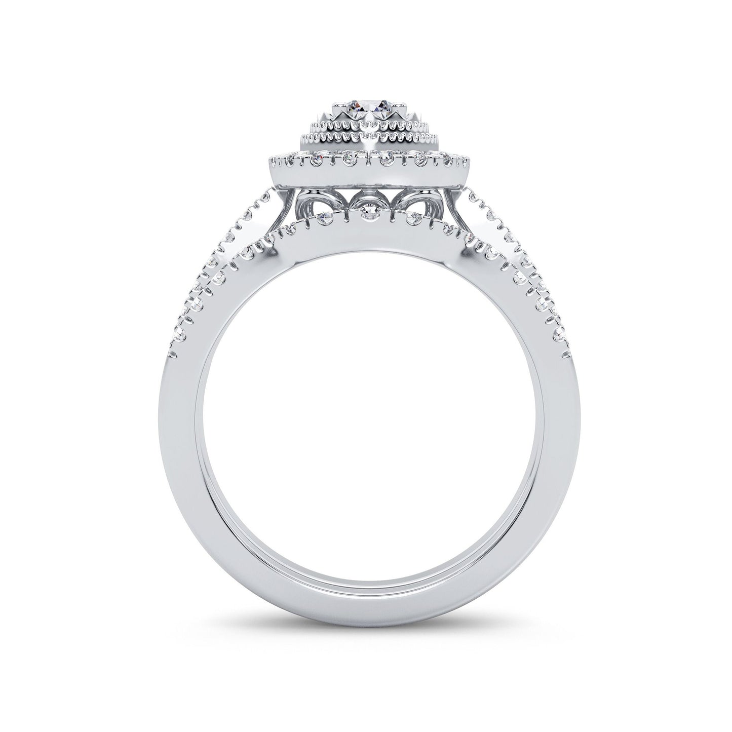 14K 0.75CT Diamond Bridal Ring