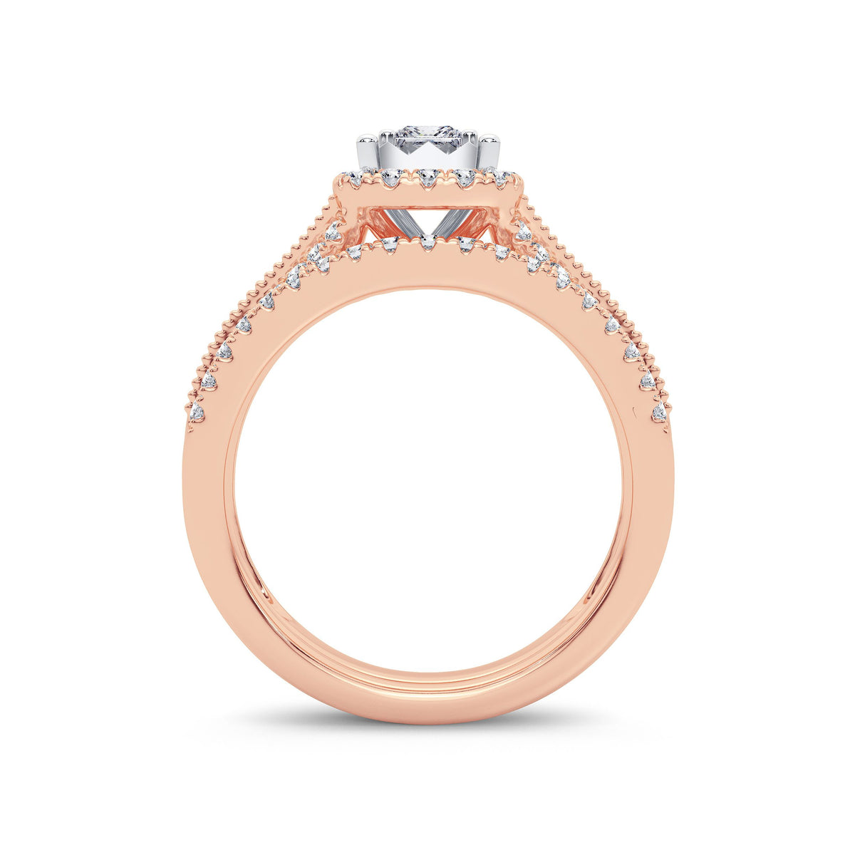 14K 0.75ct Diamond Bridal Ring