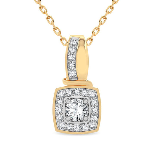 14K 0.25CT Diamond Pendant
