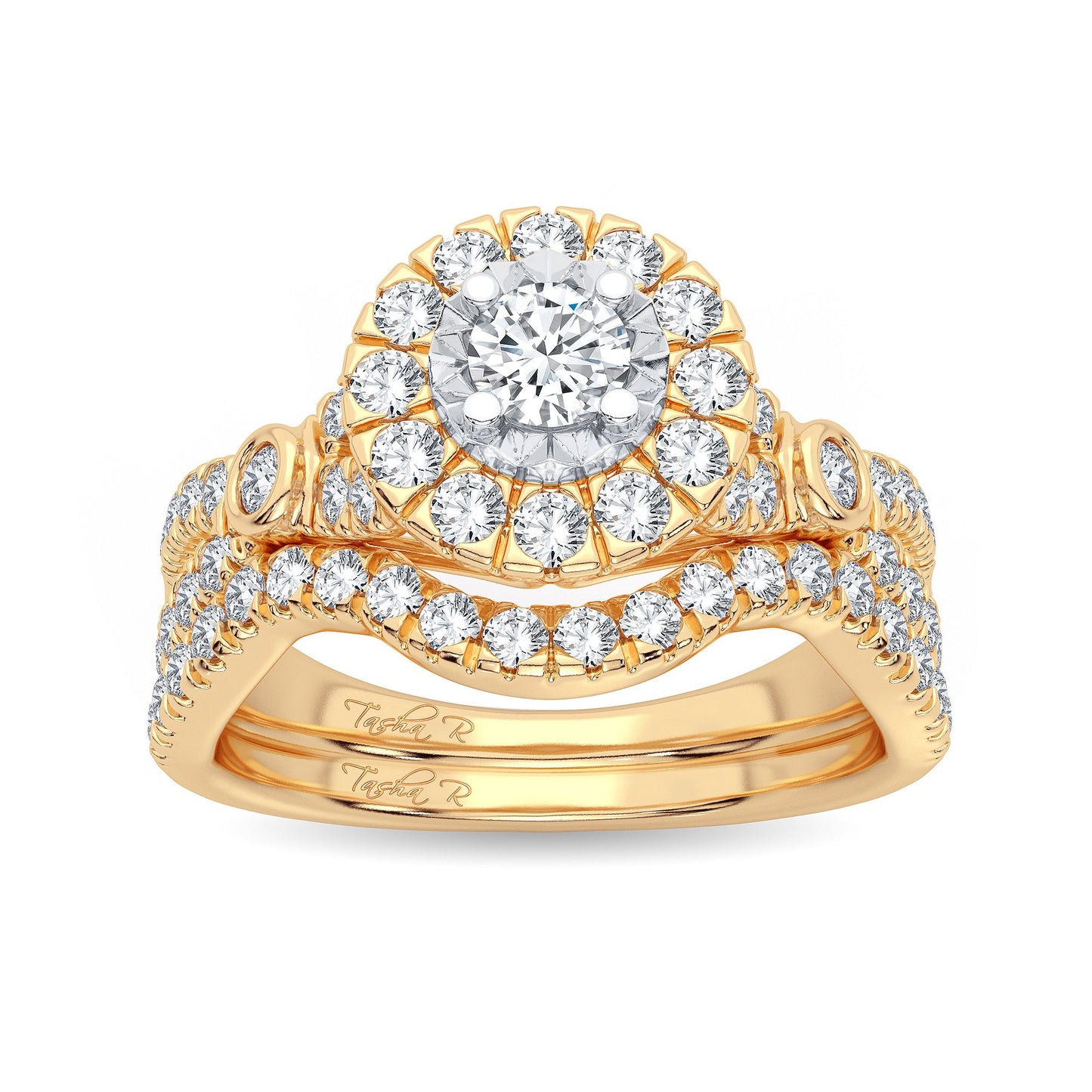 14K 1.00CT Diamond Bridal Ring