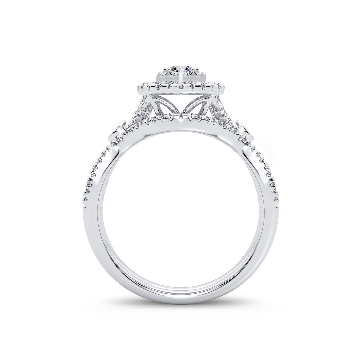 14K 1.00CT Diamond Bridal Ring