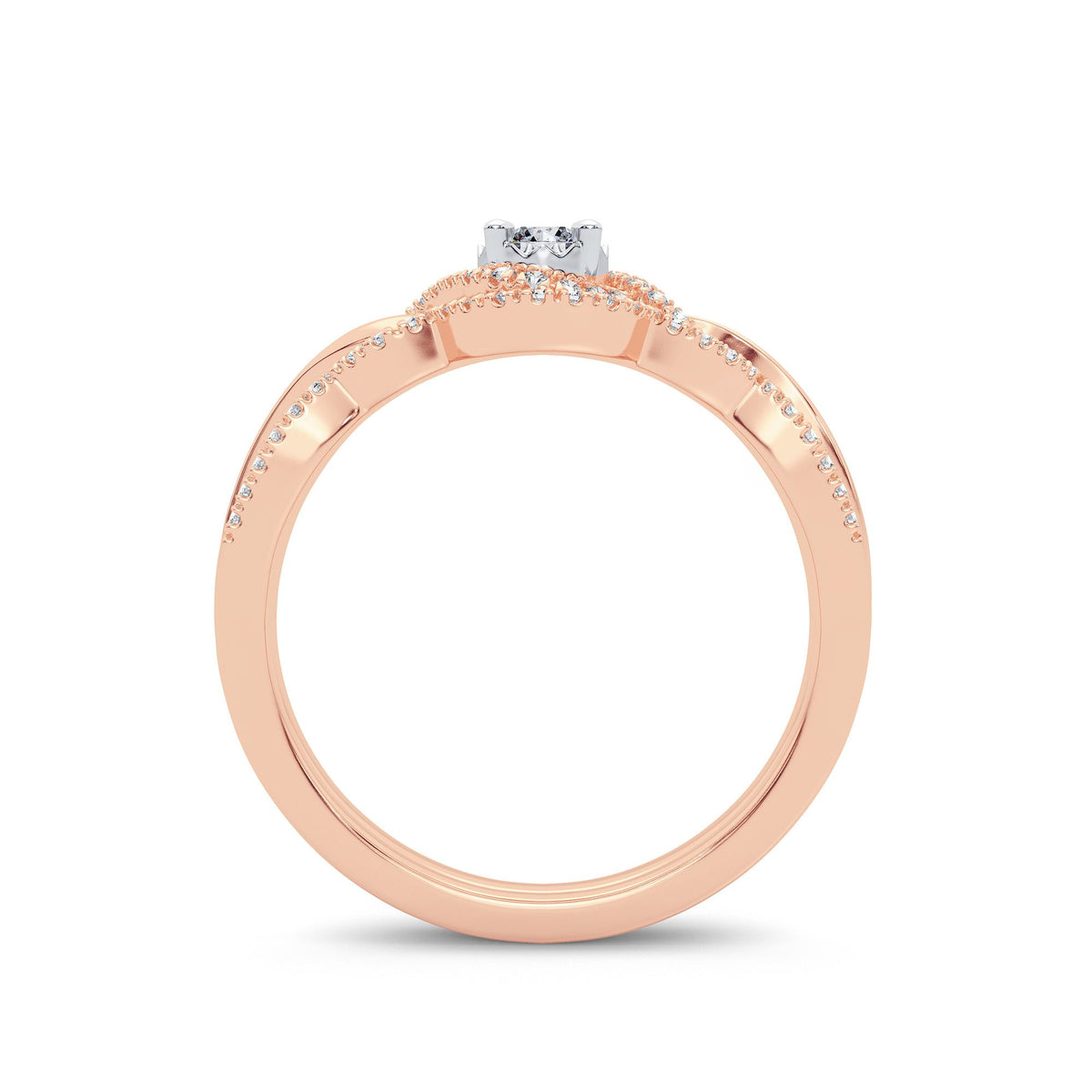 14K 0.25CT Diamond Bridal Ring