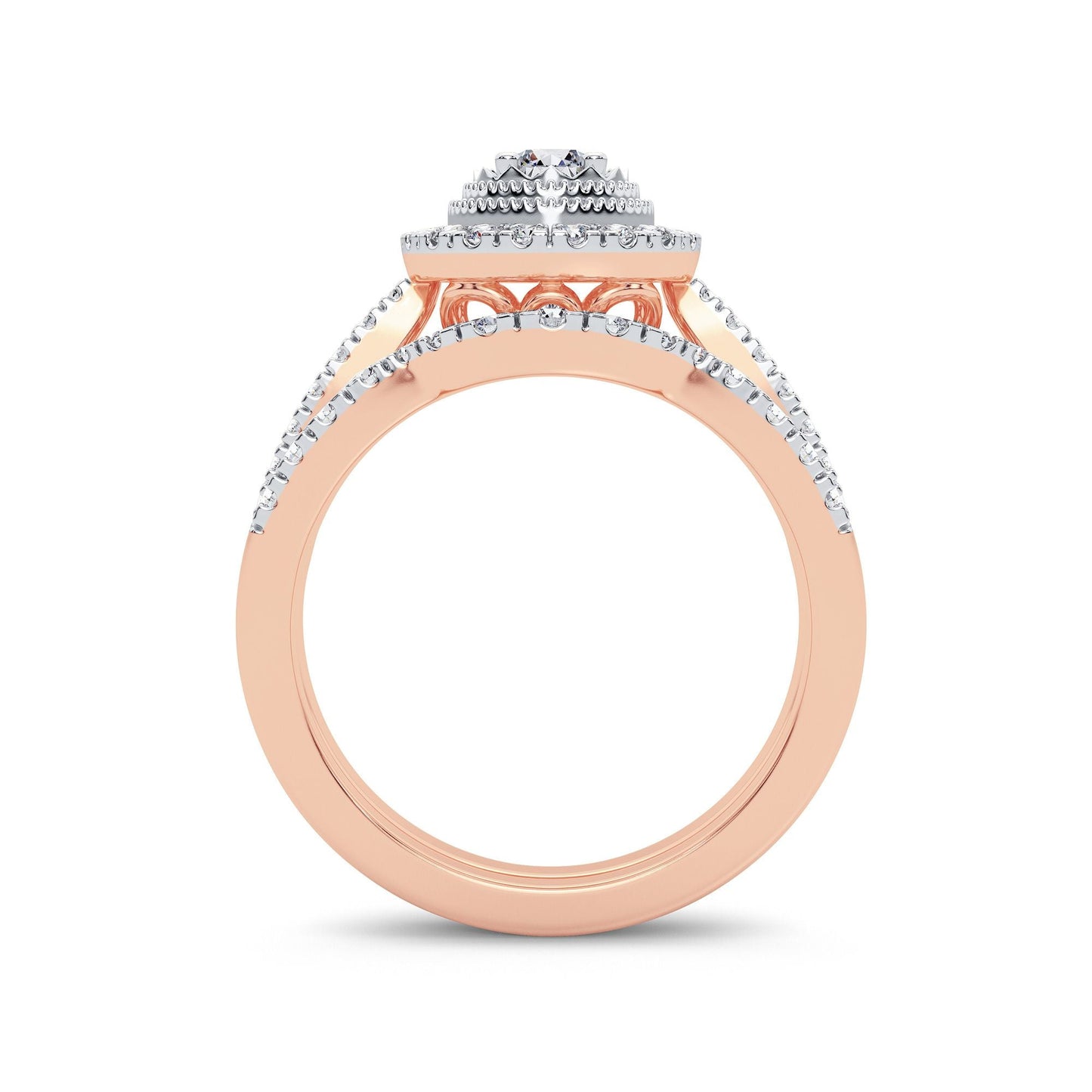 14K 0.75CT Diamond Bridal Ring