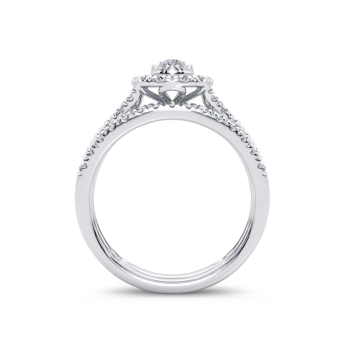 14K 1.00CT Diamond Bridal Ring