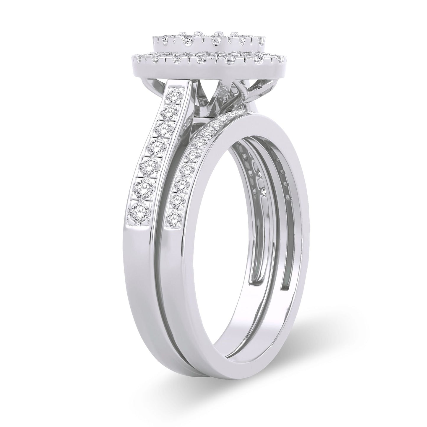14K 1.00ct Diamond Bridal Ring