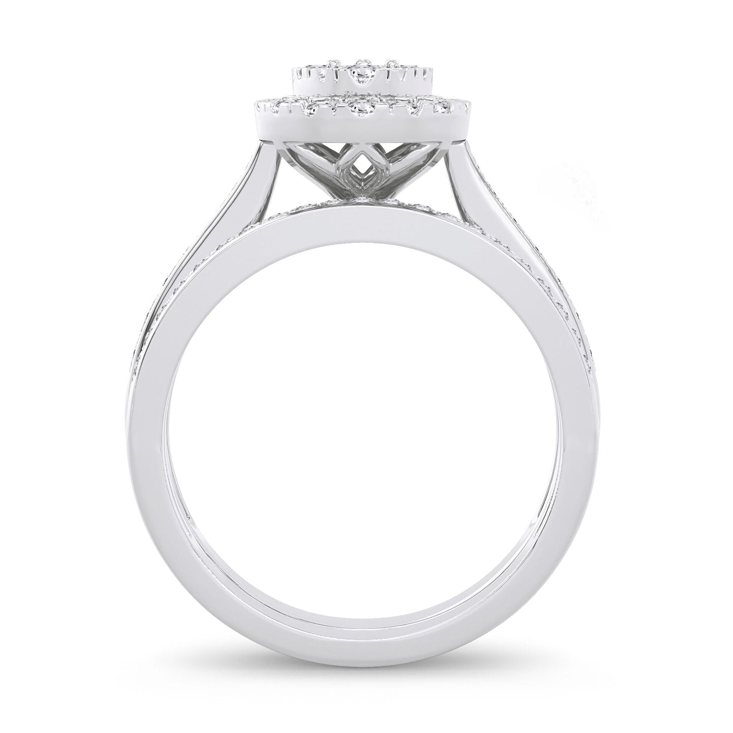 14K 1.00ct Diamond Bridal Ring