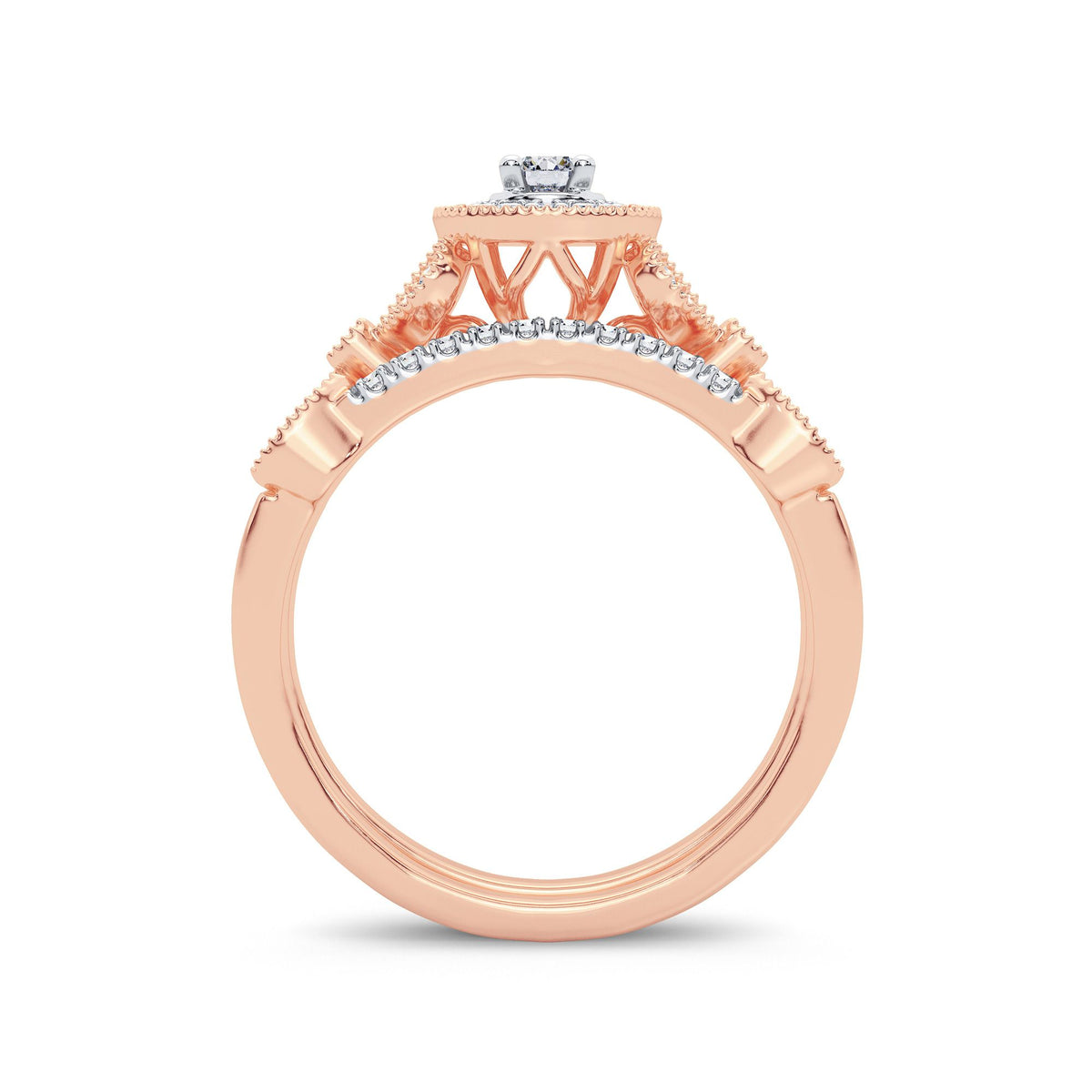 14K 0.33CT Diamond Bridal Ring