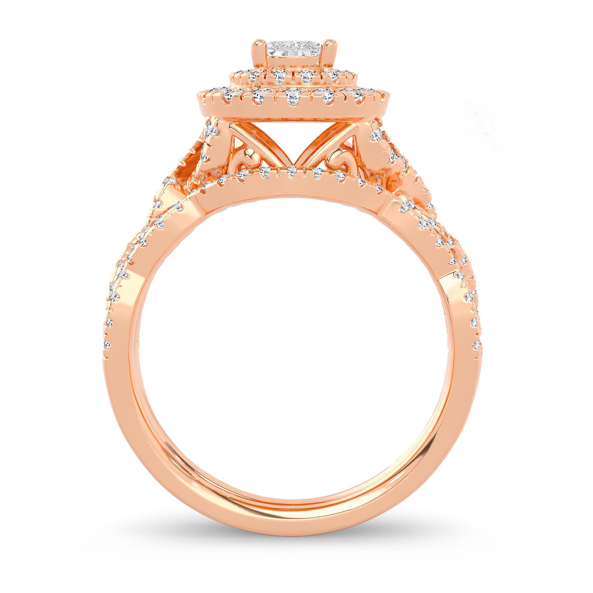 14K 1.00CT Diamond Bridal Ring
