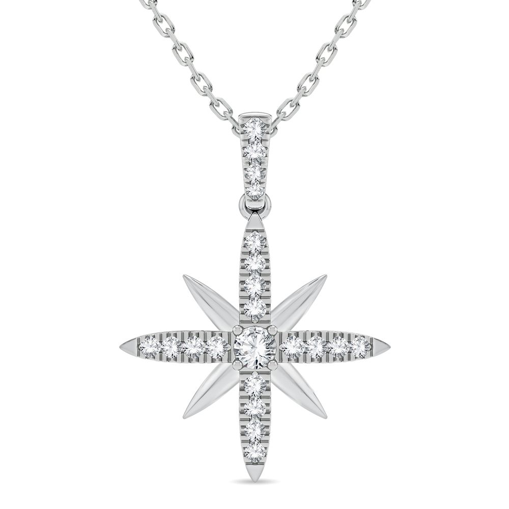 14K 0.40CT Diamond Pendant