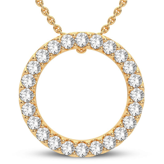 14K 0.34CT Diamond Pendant