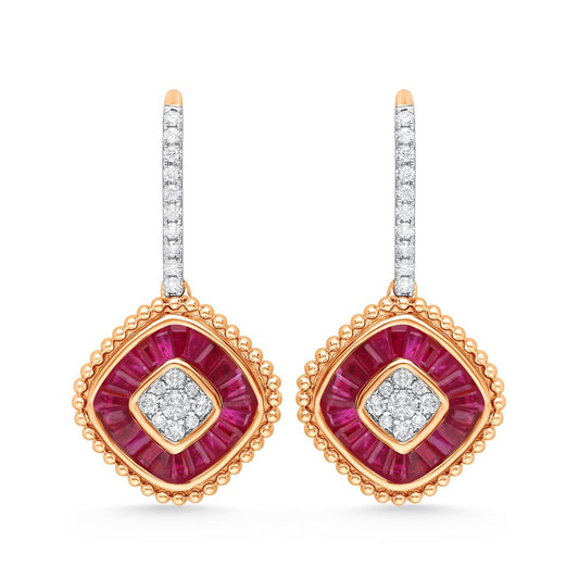 14K 0.36CT Diamond Earring