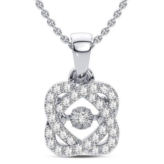 14K 0.16CT Diamond Pendant