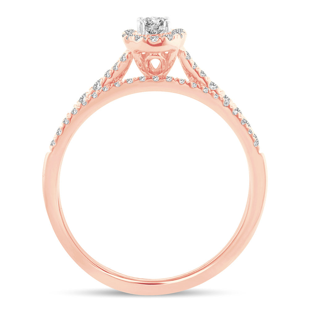 14K 0.50CT Fancy Cut Bridal