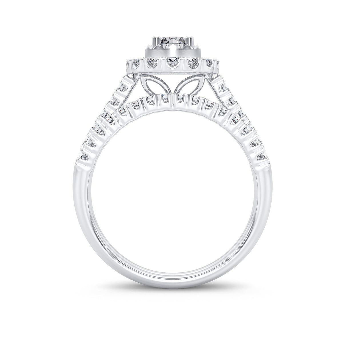 14K 1.00CT Diamond Bridal Ring