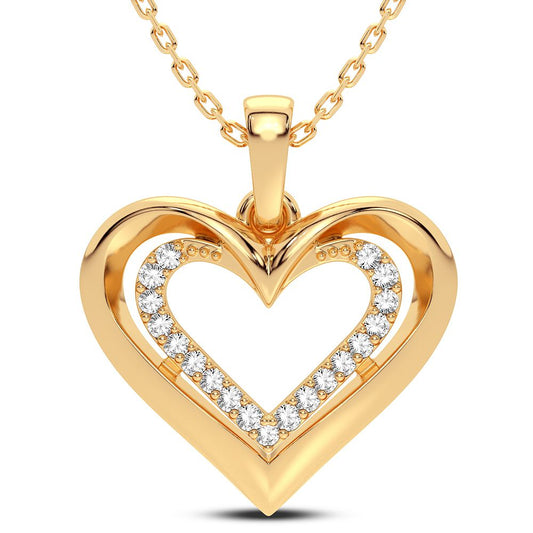14K 0.10CT Diamond Pendant