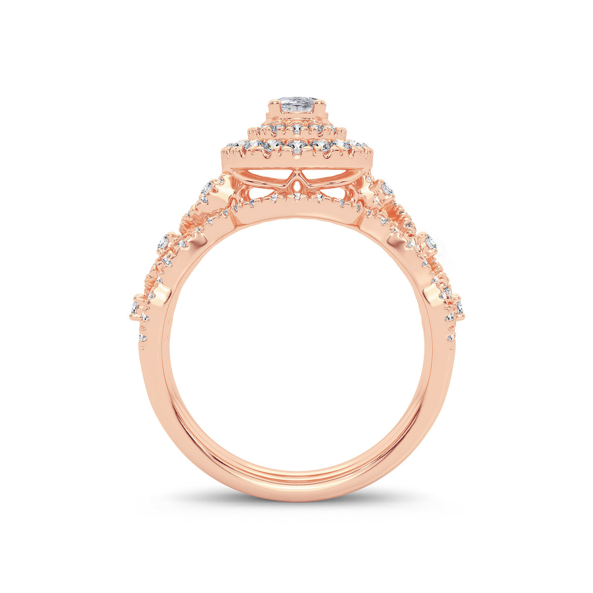 14K 1.00CT Diamond Bridal Ring