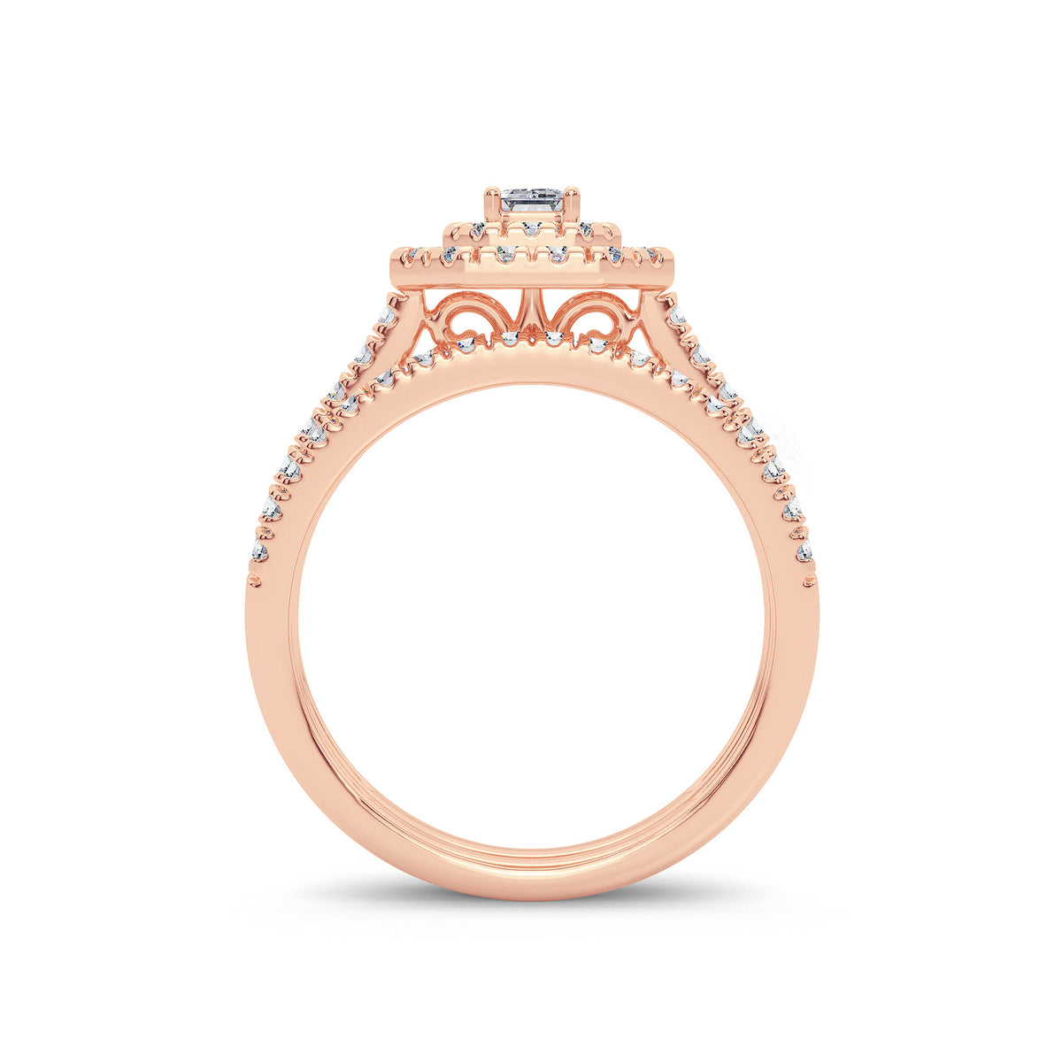 14K 1.00CT Diamond Bridal Ring