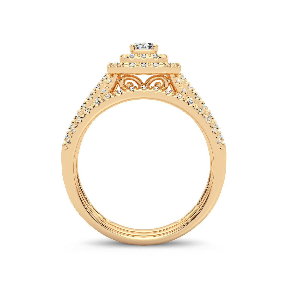 14K 1.00CT Diamond Bridal Ring