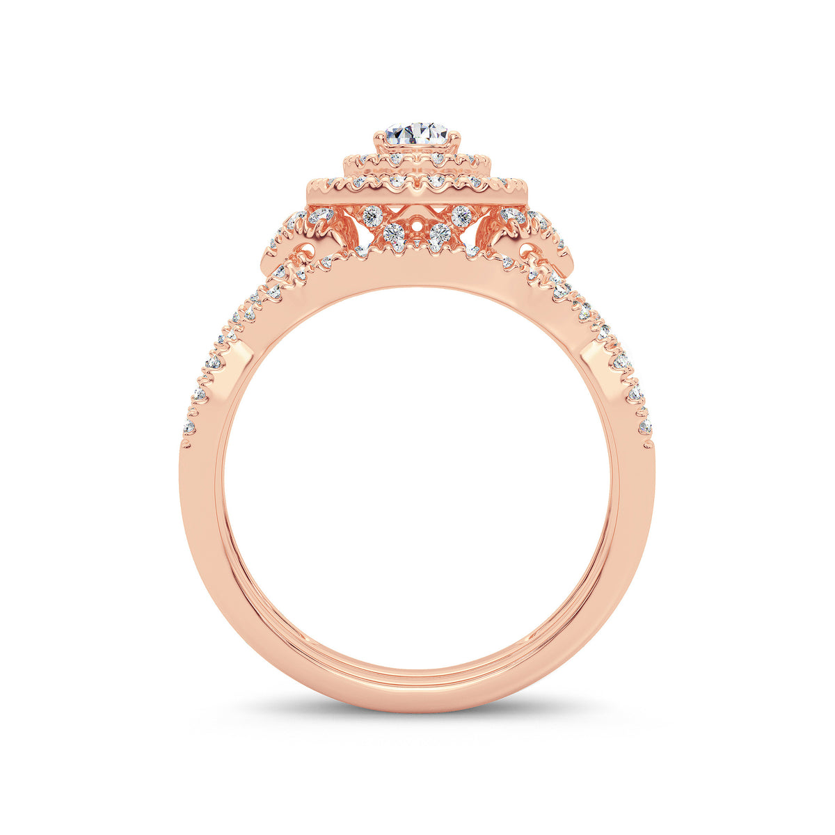 14K 1.00CT Diamond Bridal Ring
