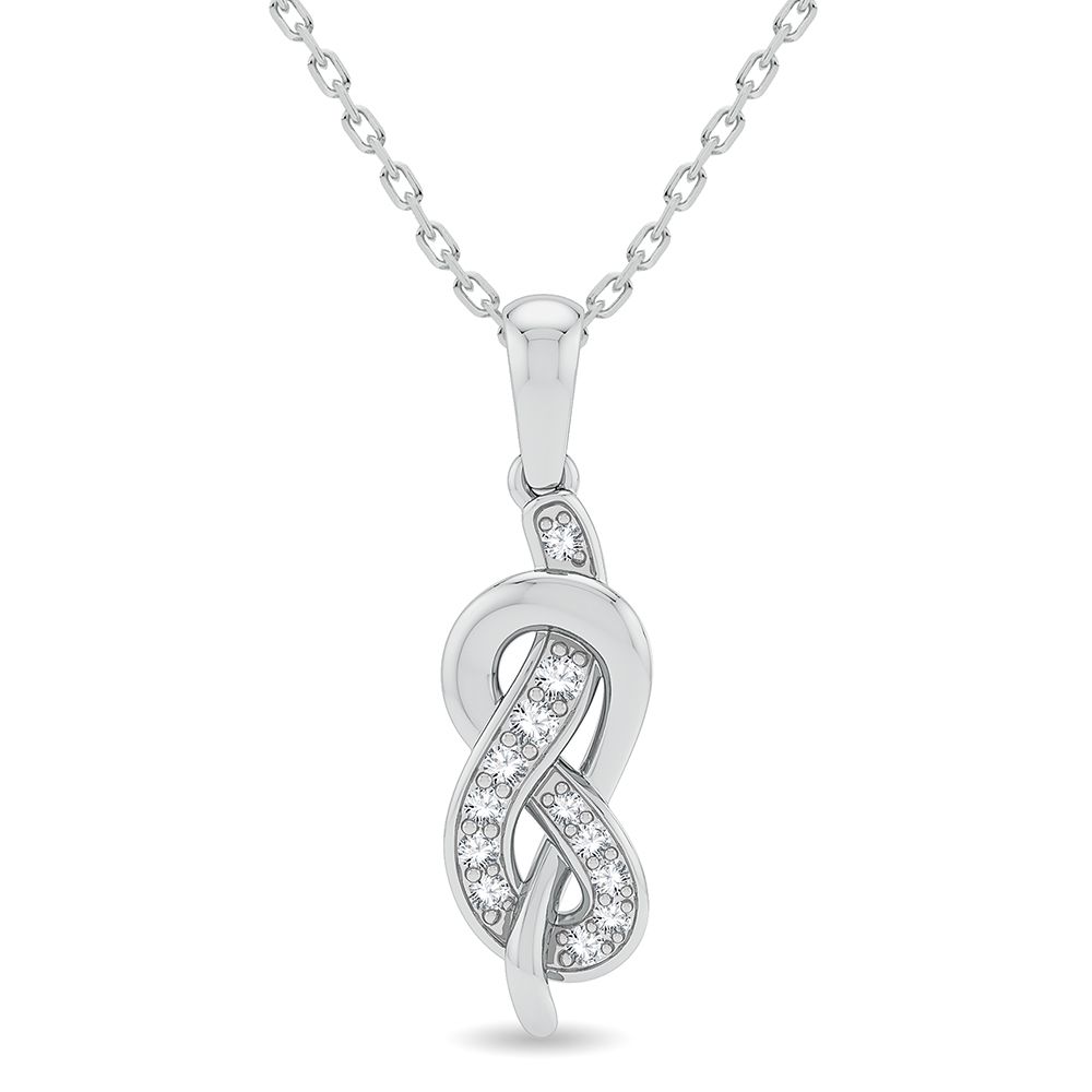 14K 0.15CT Diamond Pendant