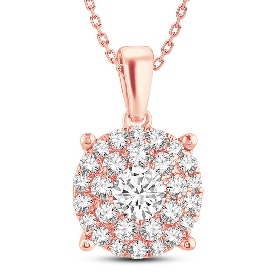 14k 1.00ct Diamond Pendant